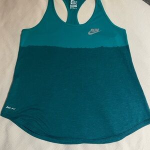 Nike Women's Teal Dri-FIT Running Tank Top